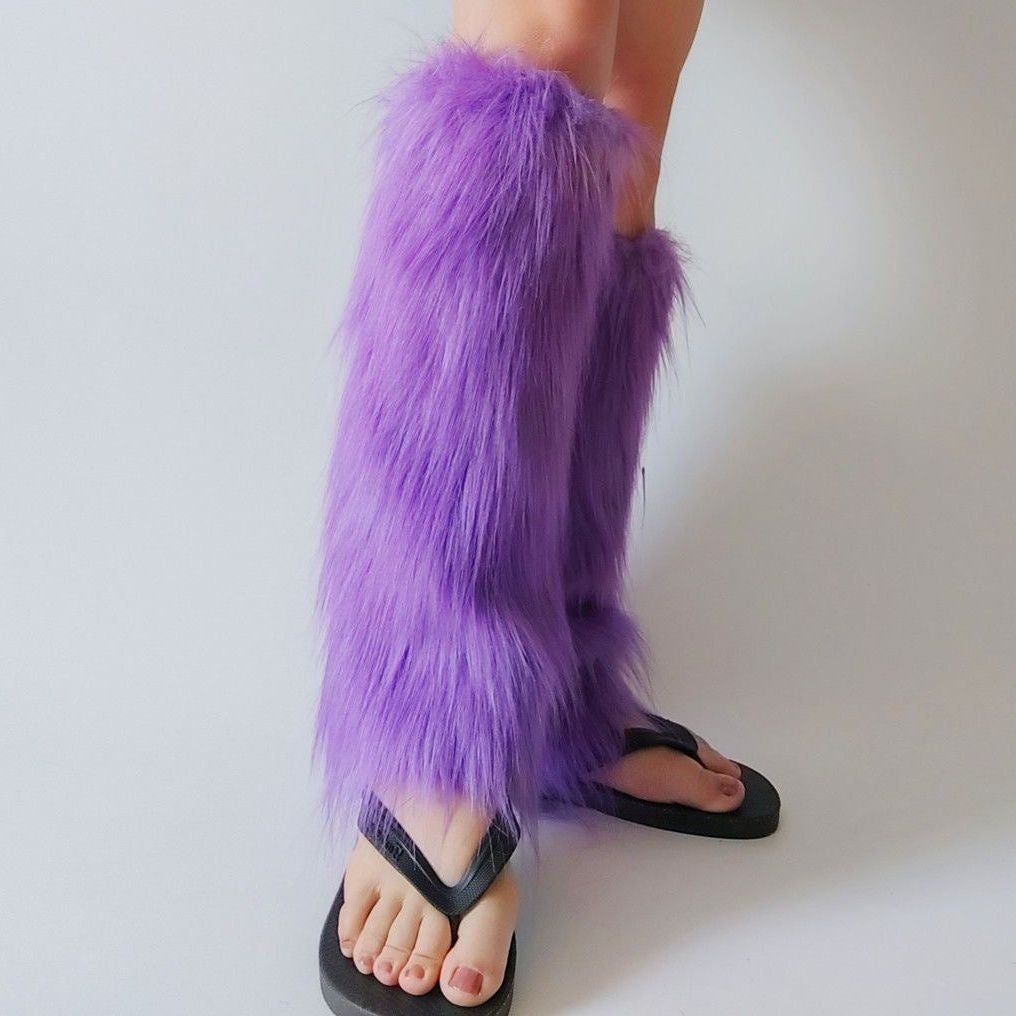 Niche Wear Style Thick Furry Winter Leg Socks
