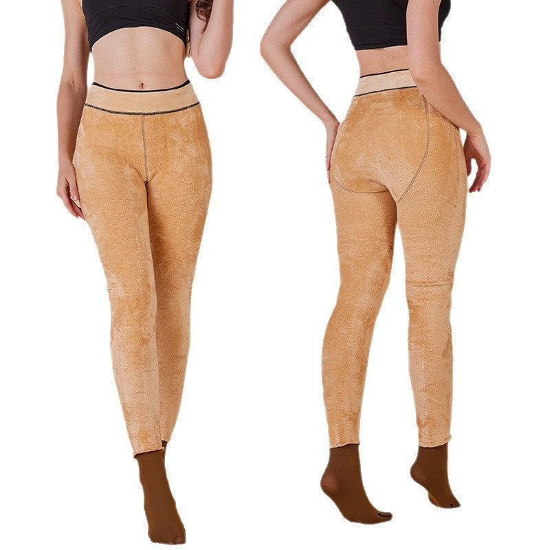 Thermal Warm Lined High Waist One-Piece Yoga Pants