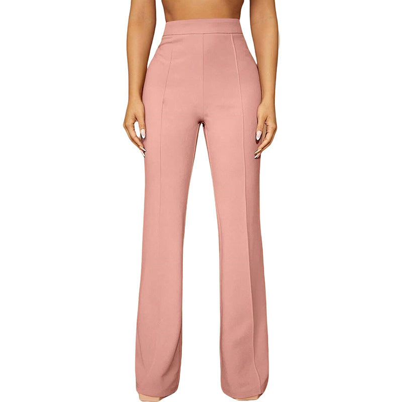 Fashion Fall High Waist Business Casual Trousers