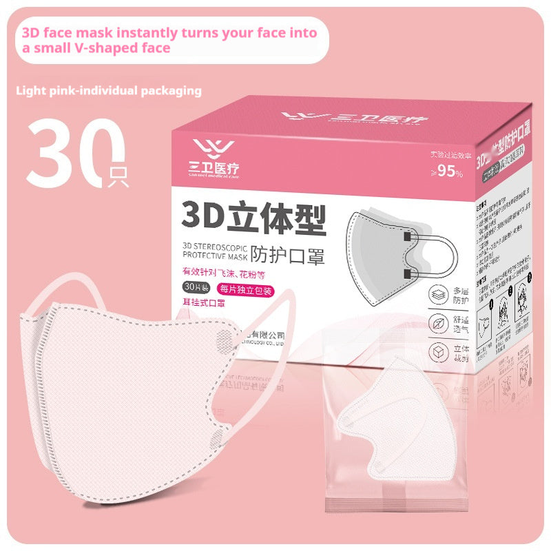 Breathable Summer Thin 3D Three-Dimensional Face Masks