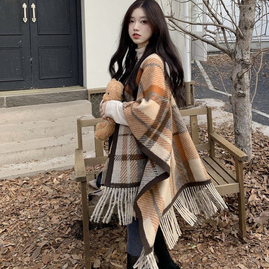 High-End Tassel Outer Scarf & Shawl