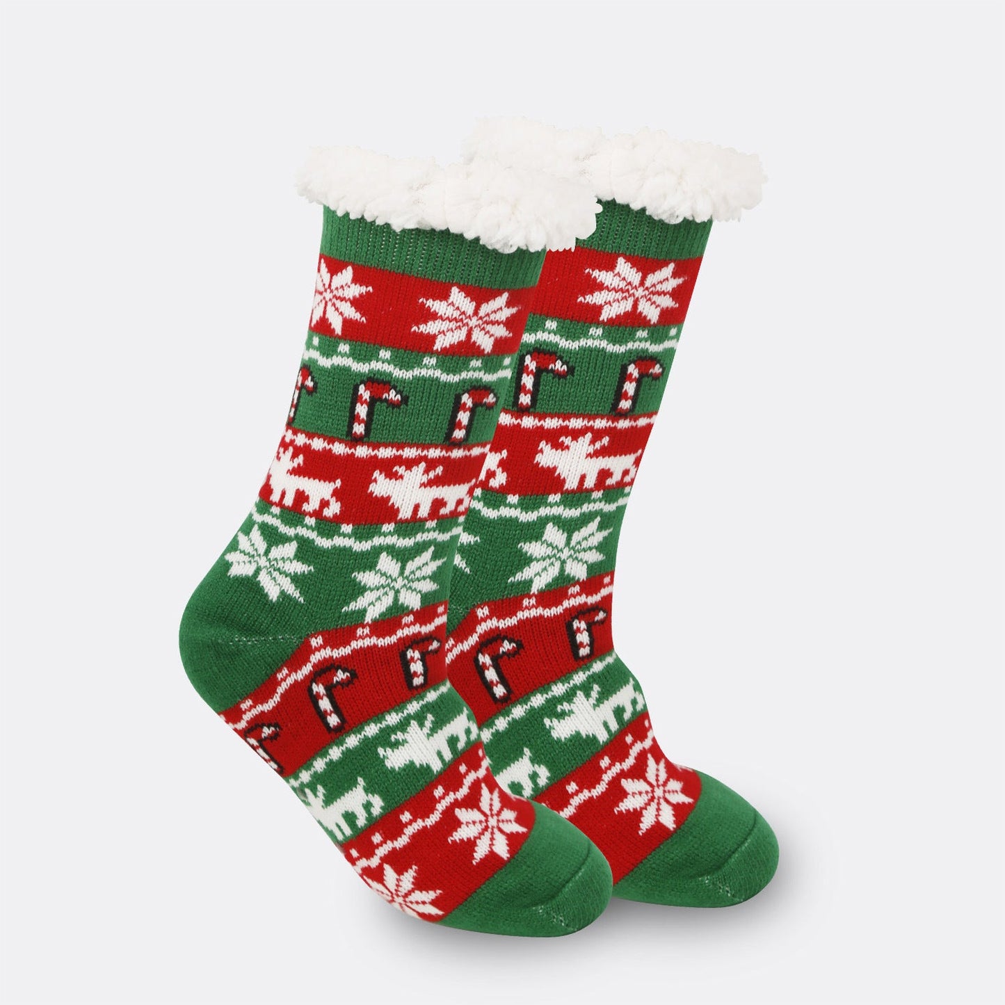 Festive Thermal Fleece-Lined Slipper/Room Socks