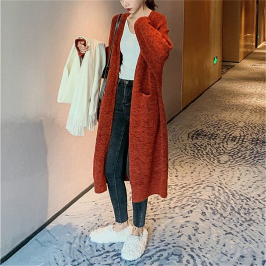 Women's Fashion Blue Loose Sweater
