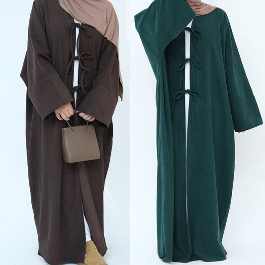 Women's Casual Lace-Up Cardigan Robe