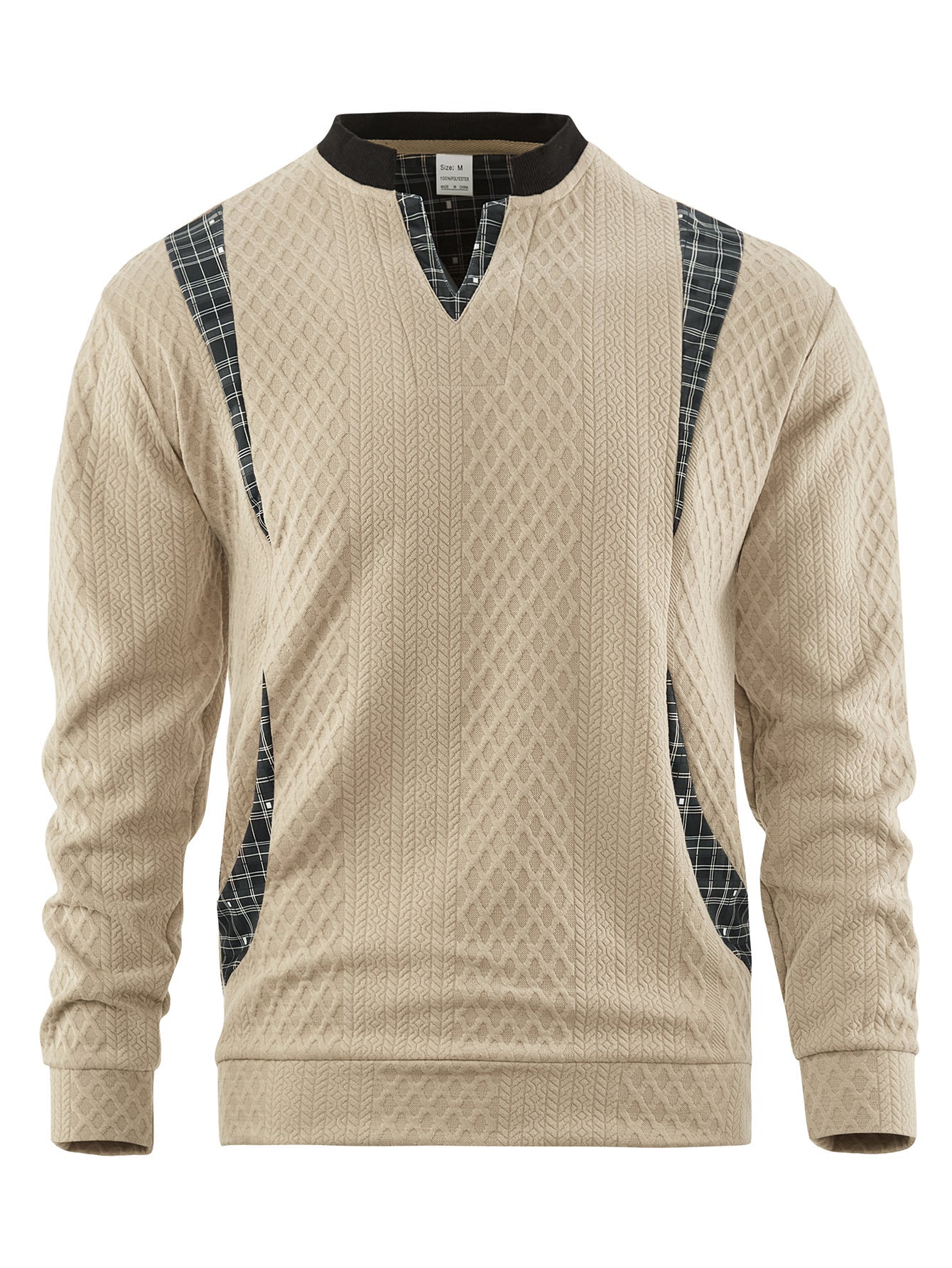 Men's Contrast Color Pullover Sweater | Casual Knit Jumper Top