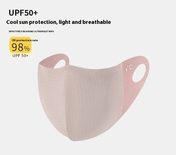 Ice Silk UV Protection Sunscreen Face Mask