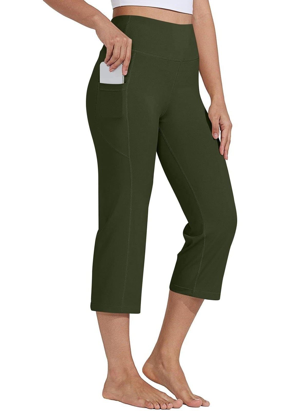 Women's Sports High Waist Yoga Pants with Built-in Pocket