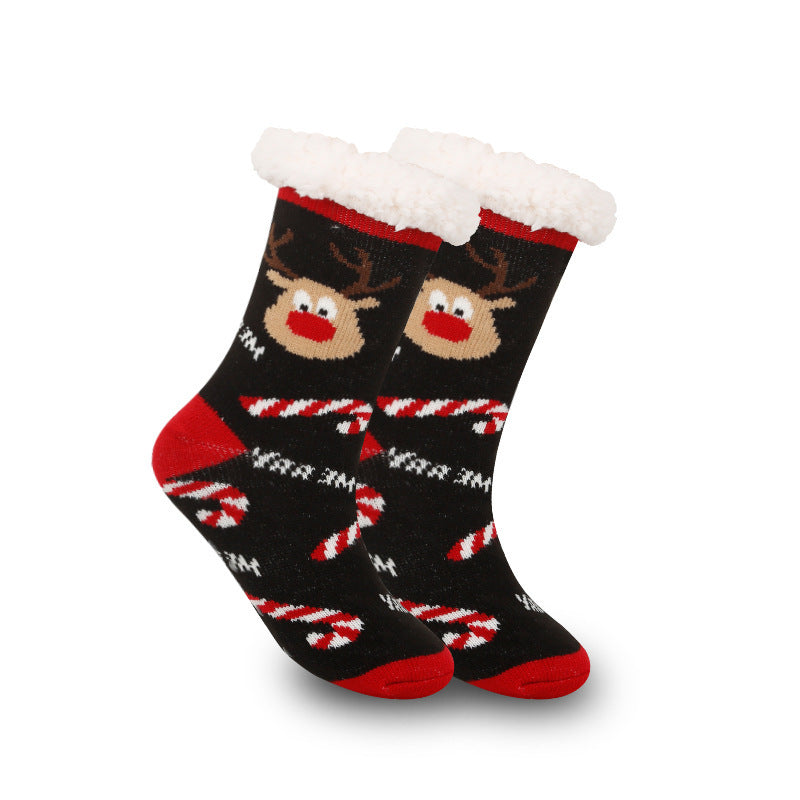 Festive Thermal Fleece-Lined Slipper/Room Socks