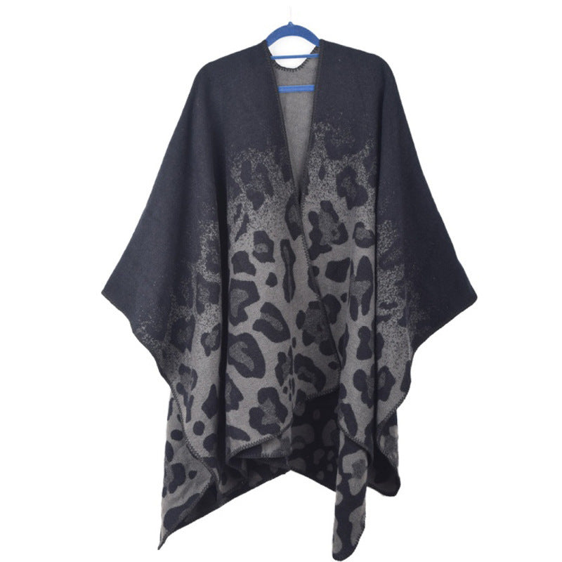 Euro-American Geometry Pattern Dual-Use Shawl Blanket