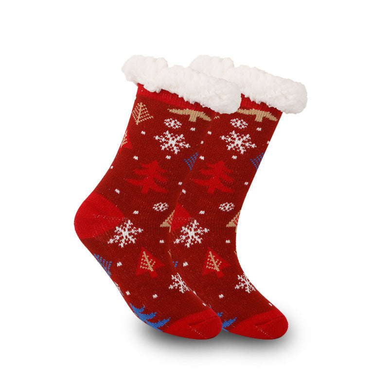 Festive Thermal Fleece-Lined Slipper/Room Socks