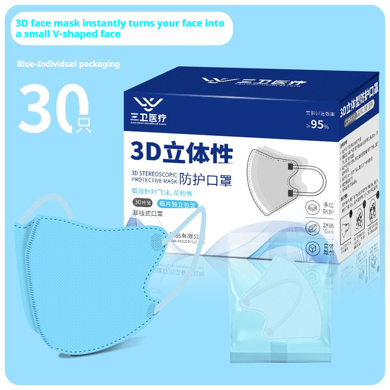 Breathable Summer Thin 3D Three-Dimensional Face Masks