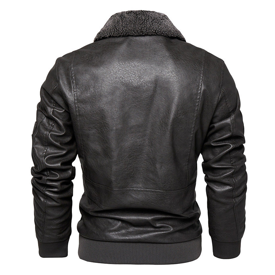 Men's Fashion Leather Coat | Casual Slim Fit Outerwear