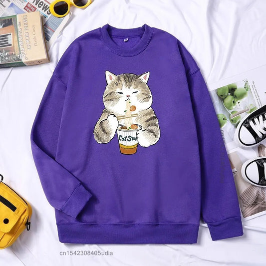 European Size Drop-Shoulder Casual Sports Hoodie Sweater