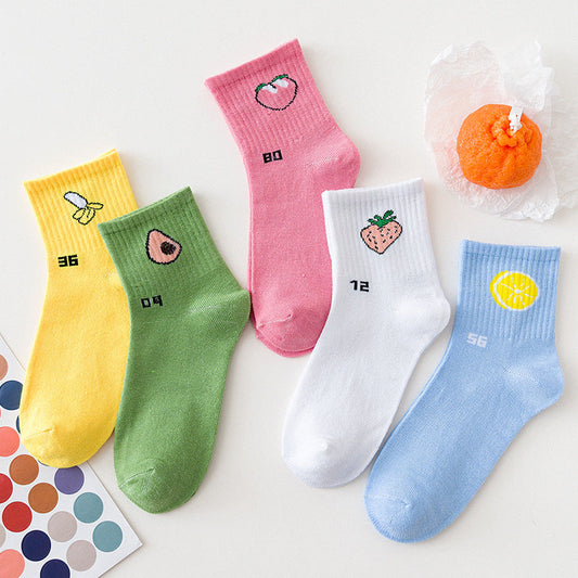 Cute Fruit Pattern Over-the-Knee Socks for Women