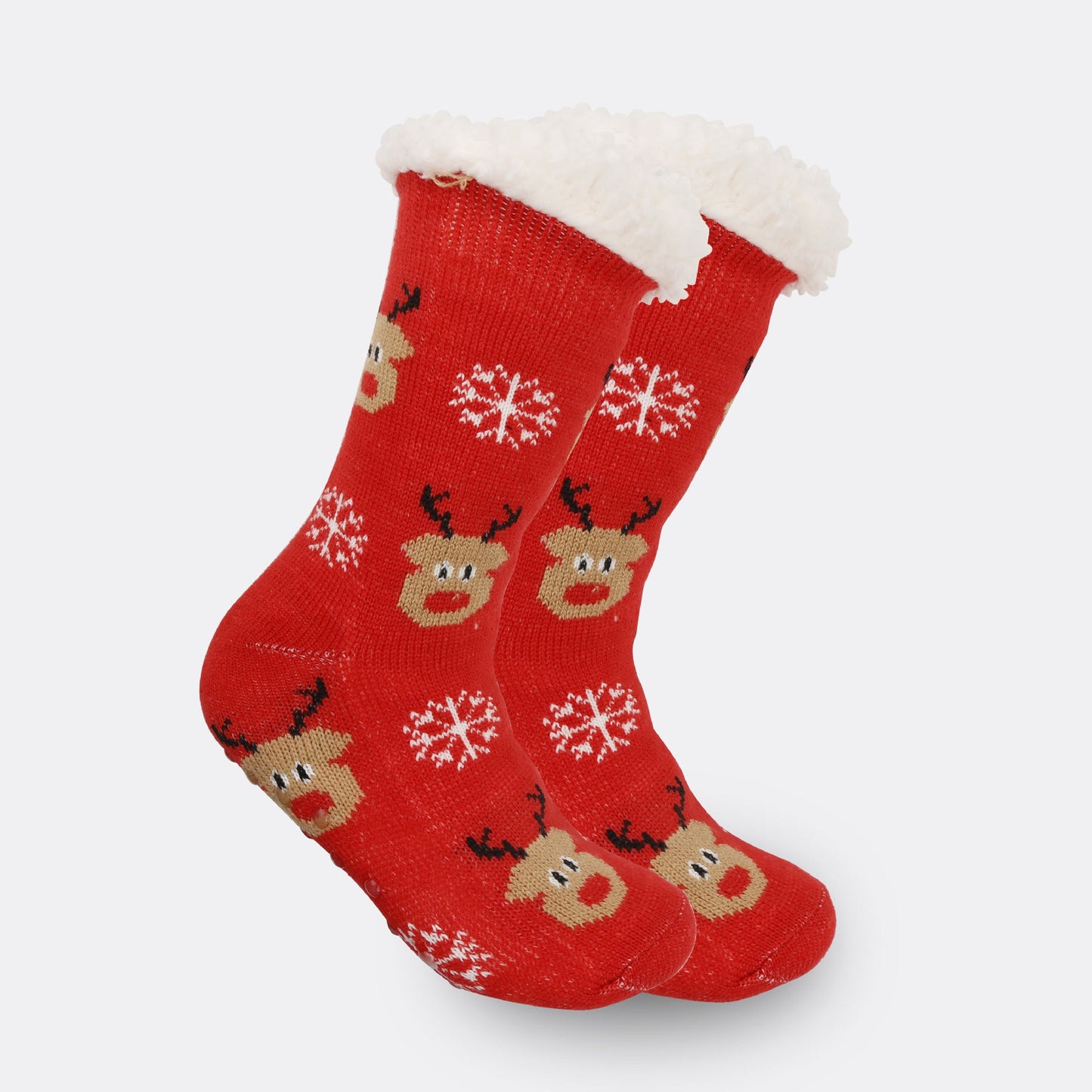 Festive Thermal Fleece-Lined Slipper/Room Socks