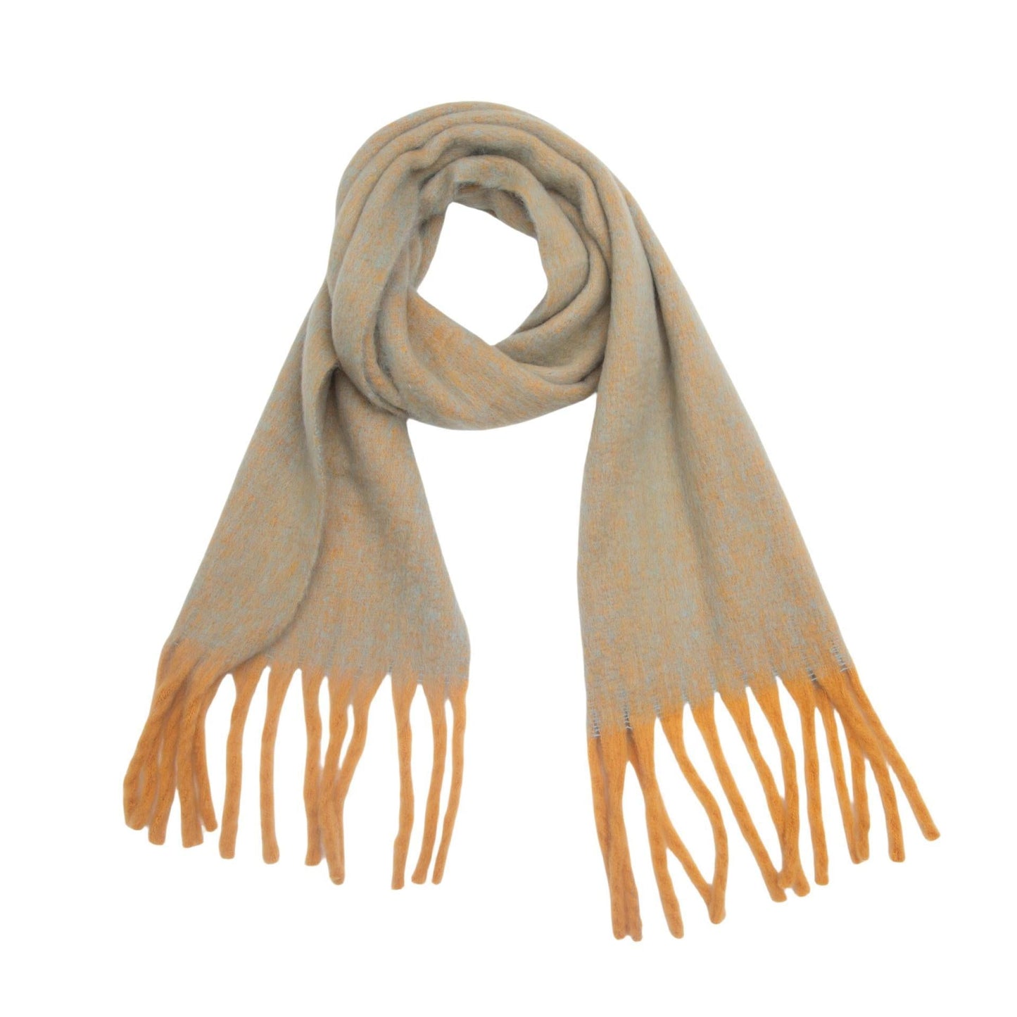 Women's Clip Flower Circle Yarn Tassel Wrap