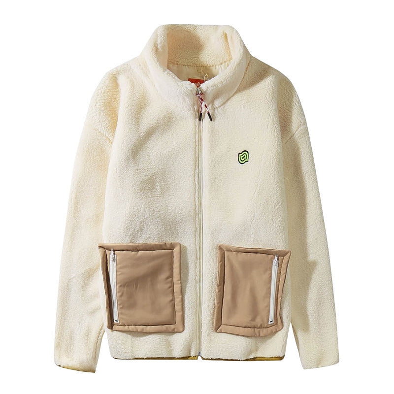 Men's Autumn/Winter Lamb Wool Coat | Assorted Colors Large Pocket Outerwear