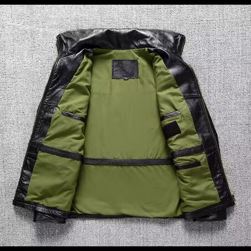 Luxury Pure Top Layer Soft Cowhide Jacket | Men's Real Leather Outerwear