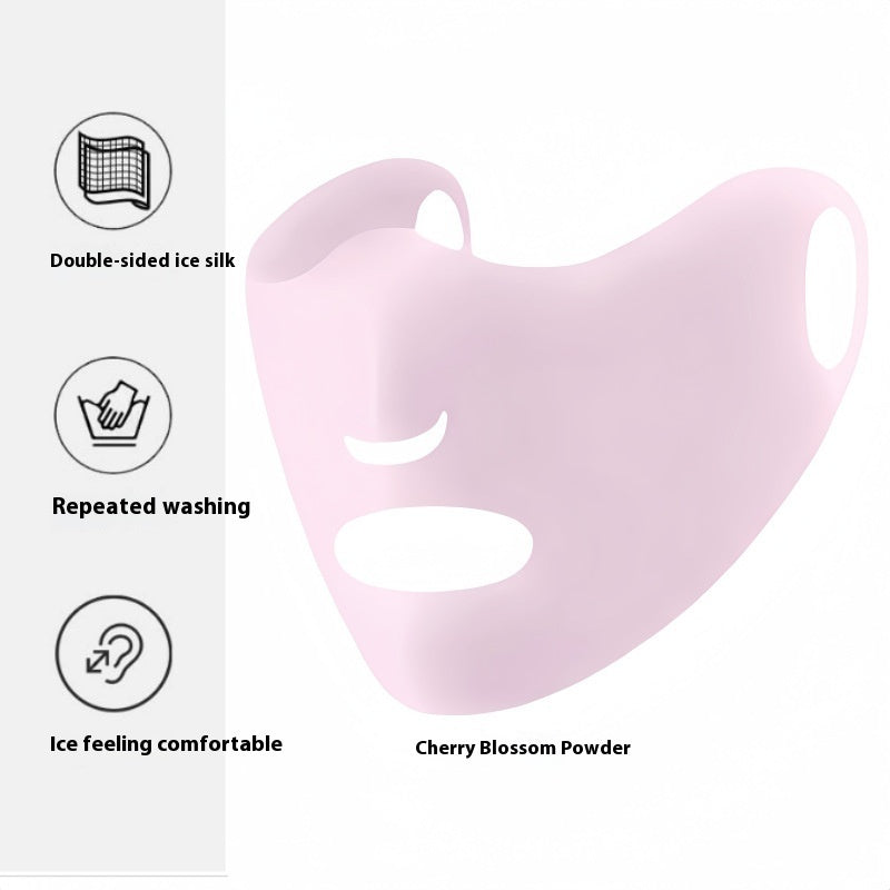 Ice Silk UV Protection Sunscreen Face Mask