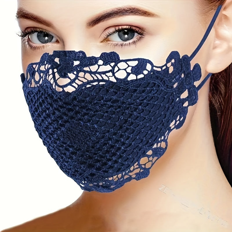 Women's Adjustable Lace Face Masks with Ear Loops