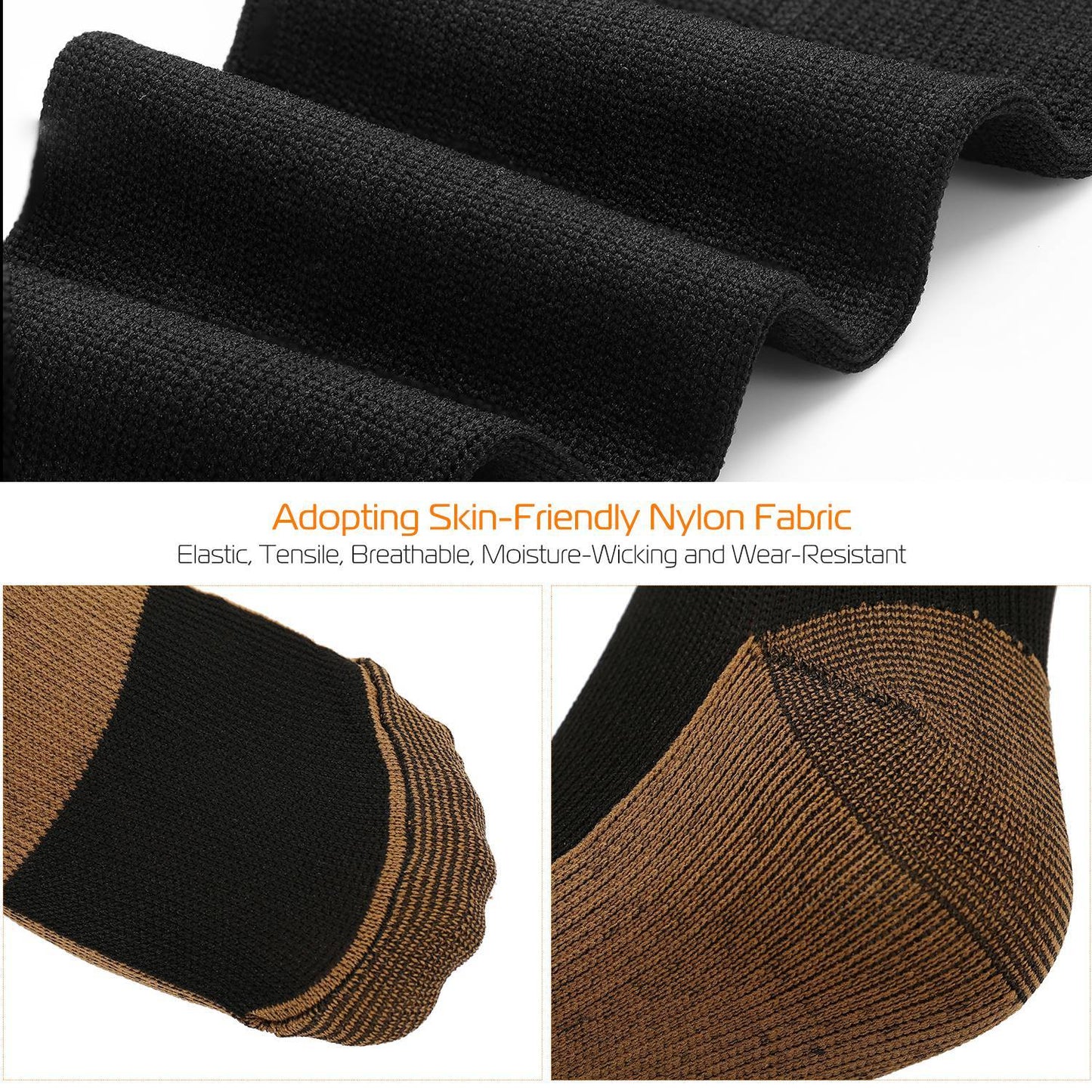 Durable Graduated Support Socks for Shin Splints & Edema
