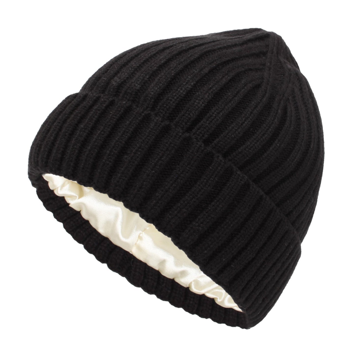 Soft Wool Beanie with Satin Lining
