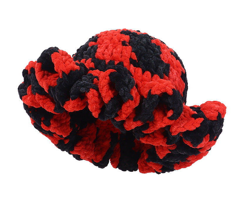 Women's Knitted Pleated Ruffled Fashion Wool Hat