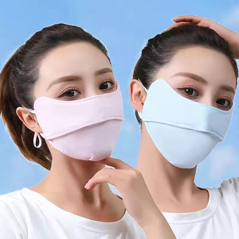 Ice Silk UV Protection Sunscreen Face Mask