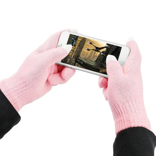 Full Finger Touch Screen Thermal Knit Winter Gloves