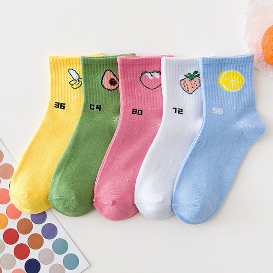 Cute Fruit Pattern Over-the-Knee Socks for Women