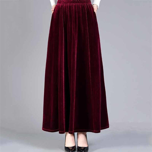 Women's Fashion Personality Velvet Skirt
