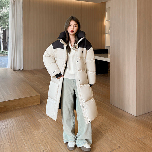 Women's Warm Long Padded Down Cotton Jacket