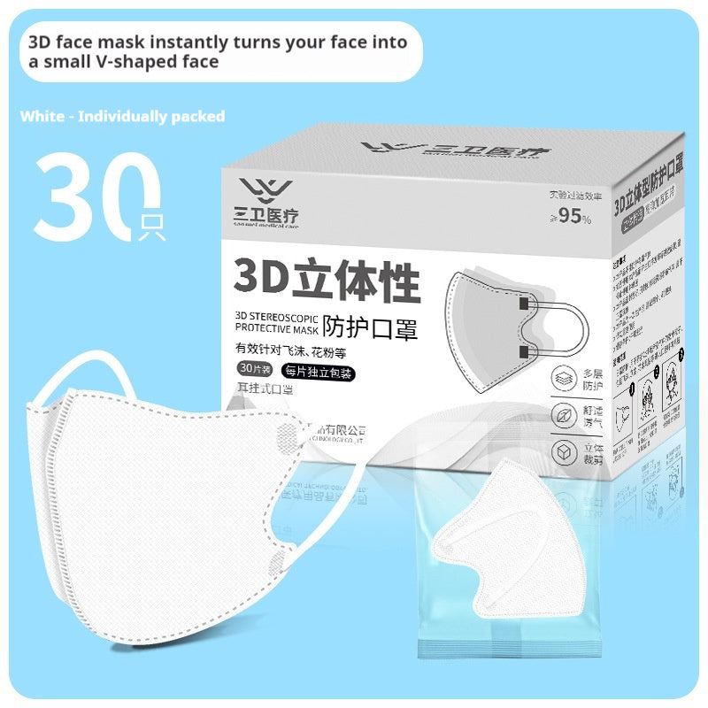 Breathable Summer Thin 3D Three-Dimensional Face Masks