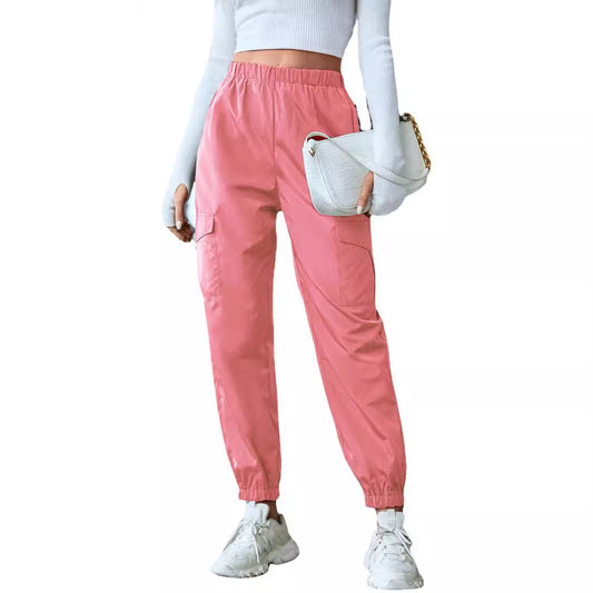 Women's Multi-Pocket Skinny Casual Trousers