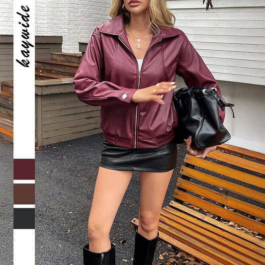 Women's Solid Long Sleeve Outerwear