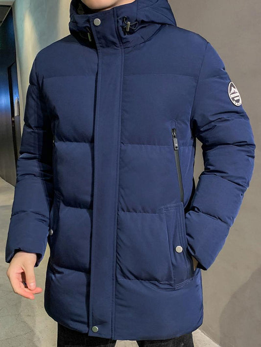 Men's Youth Thickened Down Cotton Jacket | Warm Winter Padded Coat
