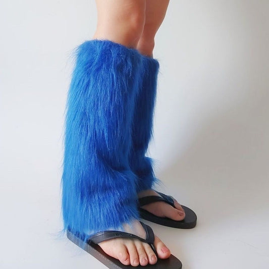 Niche Wear Style Thick Furry Winter Leg Socks