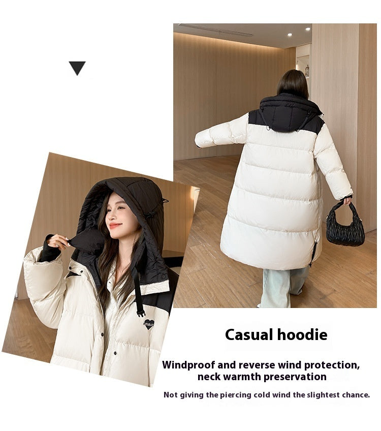Women's Warm Long Padded Down Cotton Jacket